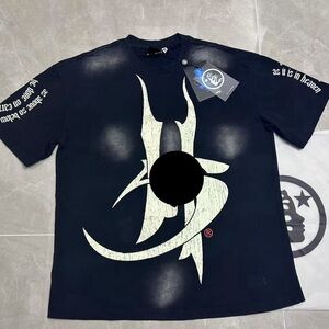 New men’s black fashion short sleeve tee